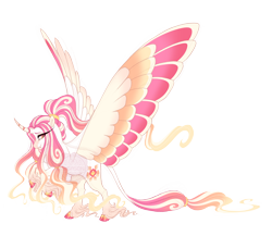 Size: 4500x3900 | Tagged: safe, artist:gigason, derpibooru import, oc, oc only, oc:supernova, alicorn, pony, cloven hooves, colored wings, female, mare, multicolored wings, quadrupedal, simple background, solo, transparent background, wings