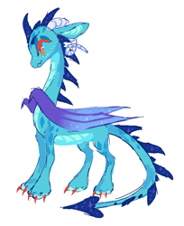 Size: 1280x1568 | Tagged: safe, artist:webkinzworldz, derpibooru import, princess ember, dragon, alternate design, dragoness, female, horns, scales, simple background, solo, white background