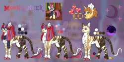 Size: 1280x644 | Tagged: safe, artist:malinraf1615, derpibooru import, donut joe, moondancer, pony, alternate design, deviantart watermark, eye rape, obtrusive watermark, reference sheet, watermark