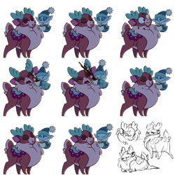 Size: 1024x1024 | Tagged: safe, derpibooru import, pomfy, deer, reindeer, winter sprite, them's fightin' herds, community related, simple background, transparent background