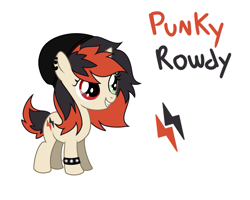 Size: 845x676 | Tagged: safe, artist:cdv, derpibooru exclusive, derpibooru import, oc, oc only, oc:punky rowdy, pony, unicorn, female, filly, foal, reference sheet, simple background, solo, white background