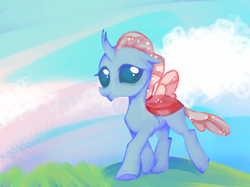 Size: 1382x1032 | Tagged: artist needed, source needed, safe, derpibooru import, ocellus, changedling, changeling, female, solo