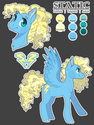 Size: 1200x1600 | Tagged: safe, artist:sinclair2013, derpibooru import, oc, oc only, oc:static, pegasus, pony, female, mare, solo