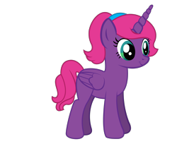 Size: 4056x3312 | Tagged: safe, artist:andrevus, derpibooru import, oc, oc only, oc:pinkmane, alicorn, pony, alicorn oc, hairband, horn, simple background, solo, transparent background, wings