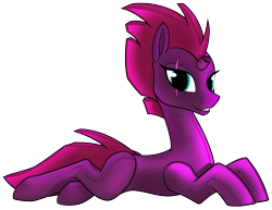 Size: 4131x3197 | Tagged: safe, artist:dacaoo, derpibooru import, tempest shadow, pony, unicorn, latex, living clothes, living suit, simple background, solo, transparent background