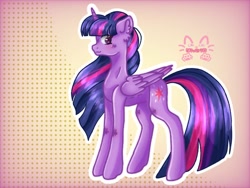 Size: 1024x768 | Tagged: safe, artist:_niveria_, derpibooru import, twilight sparkle, twilight sparkle (alicorn), alicorn, pony, g4, ear fluff, ears, female, gradient background, mare, solo