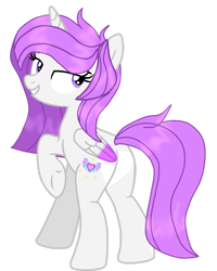 Size: 1280x1602 | Tagged: artist needed, safe, derpibooru import, oc, oc only, alicorn, pony, base used, butt, female, heart, heart butt, heart butt marking, heart mark, looking back, mare, plot, sexy, simple background, solo, transparent background, vector
