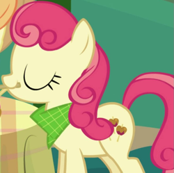 Size: 661x659 | Tagged: safe, derpibooru import, screencap, apple bumpkin, earth pony, pony, friendship is magic, apple family member, background character, background pony, cropped, female, mare