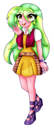 Size: 1472x3487 | Tagged: safe, artist:dazzlingmimi, derpibooru import, lemon zest, equestria girls, friendship games, cute, missing accessory, open mouth, school spirit, simple background, transparent background, zestabetes