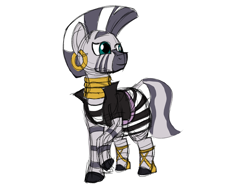 Size: 4098x3072 | Tagged: safe, anonymous artist, derpibooru import, zecora, pony, zebra, ear piercing, earpiece, earring, female, image, jewelry, mare, neck rings, piercing, png, simple background, solo, white background