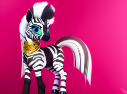 Size: 656x488 | Tagged: safe, derpibooru import, machine learning assisted, machine learning generated, pony, zebra, cute, female, mare, solo