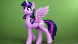 Size: 1024x576 | Tagged: safe, derpibooru import, machine learning assisted, machine learning generated, twilight sparkle, twilight sparkle (alicorn), alicorn, pony, female, gradient background, mare, solo