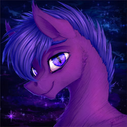 Size: 1096x1096 | Tagged: safe, artist:thatonegib, derpibooru import, oc, oc only, bat pony, bust, looking at you, portrait, smiling, solo