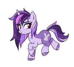 Size: 3000x2700 | Tagged: safe, artist:winsenta, derpibooru import, oc, oc only, oc:dreaming bell, pony, unicorn, base used, cute, female, hoof polish, horn, makeup, mare, ocbetes, simple background, solo, transparent background, two toned coat, unicorn oc