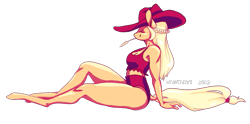 Size: 1095x544 | Tagged: safe, artist:vautaryt, derpibooru import, part of a set, applejack, anthro, earth pony, unguligrade anthro, applebucking thighs, applejack's hat, applerack, breasts, cleavage, clothes, cowboy hat, eyes closed, female, hat, midriff, simple background, solo, straw in mouth, swimsuit, thighs, thunder thighs, transparent background, two-piece swimsuit