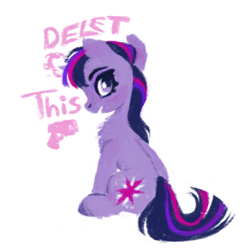 Size: 640x640 | Tagged: safe, artist:bagajewsky, derpibooru import, twilight sparkle, unicorn twilight, pony, unicorn, delet this, simple background, solo, white background