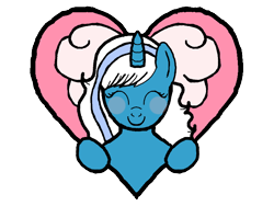 Size: 734x552 | Tagged: safe, artist:deviantcryptid, derpibooru import, oc, oc only, oc:fleurbelle, alicorn, alicorn oc, blushing, bow, cute, female, hair bow, heart, horn, mare, simple background, smiling, solo, transparent background, wings