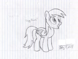 Size: 3115x2376 | Tagged: safe, artist:xyclone, derpibooru import, derpy hooves, pegasus, pony, traditional art