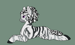 Size: 2247x1359 | Tagged: safe, artist:shadypixels, derpibooru import, oc, oc:akano, zebra, fallout equestria, fallout equestria oc, zebra oc