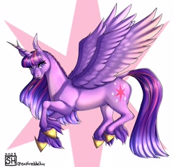 Size: 2935x2800 | Tagged: safe, artist:expireddeity, derpibooru import, twilight sparkle, twilight sparkle (alicorn), alicorn, pony, female, flying, solo, spread wings, unshorn fetlocks, wings