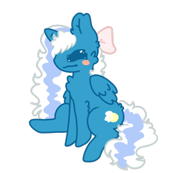 Size: 3000x3000 | Tagged: safe, artist:aurplestarss, derpibooru import, oc, oc only, oc:fleurbelle, alicorn, pony, alicorn oc, blushing, bow, cute, eyes closed, female, hair bow, horn, mare, simple background, solo, transparent background, wings