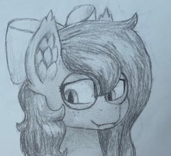 Size: 2160x1973 | Tagged: safe, artist:azzyaurelian, derpibooru import, oc, oc:shadow twinkle, bat pony, bow, glasses, male