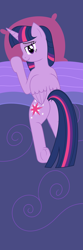 Size: 1968x5906 | Tagged: safe, artist:asiagosandwich, derpibooru import, twilight sparkle, twilight sparkle (alicorn), alicorn, pony, body pillow, body pillow design, female, frog (hoof), mare, show accurate, solo, underhoof