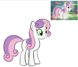 Size: 605x524 | Tagged: safe, artist:cutiecarbon, derpibooru import, sweetie belle, unicorn, g4, older, older sweetie belle, reference, simple background, sketch, solo, white background, wip