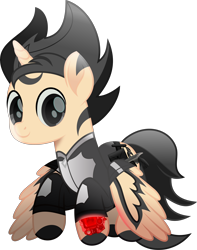 Size: 4908x6216 | Tagged: safe, artist:lincolnbrewsterfan, derpibooru import, oc, oc only, oc:blink romance, oc:blinker, alicorn, pony, fallout equestria, rainbow roadtrip, .svg available, absurd resolution, alicorn oc, alternate universe, belt, clothes, coat markings, colored wings, cowlick, cute, cute face, cute smile, dark eyes, envelope, eye, fallout equestria oc, flourish, forelock, glowing, gun, handgun, highlights, horn, inkscape, jacket, jumpsuit, latex, male, mane, movie accurate, ocbetes, persona, pipbuck, pipbuck 3000, pipbuck rose 3000, pistol, pocket, ponified, ponified music artist, ponysona, red, relentless sorrow (psalm's handgun), remake, remastered, revolver, socks (coat marking), solo, species swap, spread wings, stallion, striped mane, striped tail, stripes, svg, tail, two toned coat, two toned hair, two toned mane, two toned tail, two toned wings, utility belt, vault suit, vector, weapon, wings, wings down, zipper
