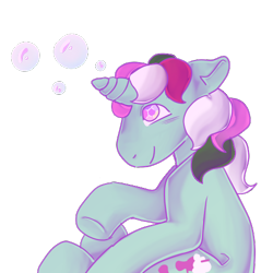 Size: 500x500 | Tagged: safe, artist:socklout, derpibooru import, fizzy, pony, twinkle eyed pony, unicorn, g1, female, mare, simple background, solo, transparent background