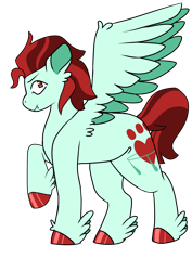 Size: 2480x3508 | Tagged: safe, artist:socklout, derpibooru import, oc, oc only, pegasus, pony, raised hoof, raised leg, simple background, solo, transparent background