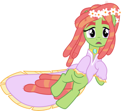 Size: 3337x3000 | Tagged: safe, artist:cloudyglow, derpibooru import, tree hugger, earth pony, pony, make new friends but keep discord, .ai available, clothes, female, mare, open mouth, simple background, solo, transparent background, vector