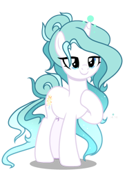 Size: 1592x1993 | Tagged: safe, artist:harmonyvitality-yt, derpibooru import, oc, oc only, oc:harmonica, pony, base used, eyelashes, female, hoof on chest, mare, offspring, parent:mistmane, parent:sunburst, simple background, smiling, solo, transparent background