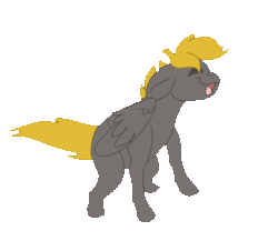 Size: 630x547 | Tagged: safe, artist:euspuche, derpibooru import, oc, oc only, oc:shutter, pegasus, animated, commission, dance till you die dog, dancing, gif, simple background, solo, transparent background, ych result