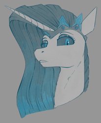 Size: 700x850 | Tagged: safe, artist:stray prey, derpibooru import, oc, oc only, oc:glaciess, pony, unicorn, solo