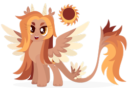 Size: 1920x1319 | Tagged: safe, artist:kabuvee, derpibooru import, oc, oc:sand eclipse, pegasus, female, horns, mare, quadrupedal, simple background, solo, tail wings, transparent background