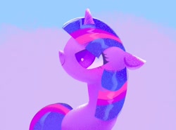 Size: 1012x748 | Tagged: safe, artist:shugrcube, derpibooru import, twilight sparkle, unicorn twilight, pony, unicorn, ears, floppy ears, gradient background, solo