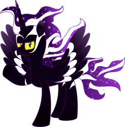 Size: 7105x7213 | Tagged: safe, artist:lincolnbrewsterfan, artist:saby, derpibooru exclusive, derpibooru import, oc, oc only, oc:eventide arcanum, alicorn, pony, .svg available, absurd resolution, alicorn oc, black coat, colored wings, doodle, ethereal mane, facial markings, galaxy mane, golden eyes, gradient mane, gradient tail, hoof heart, horn, inkscape, long horn, looking at you, male, movie accurate, multicolored mane, no base, offspring, offspring's offspring, profile picture, purple, purple mane, purple tail, remake, remastered, simple background, sketch, smiling, smiling at you, solo, sparkles, sparkly mane, sparkly tail, spread wings, standing, starry mane, striped mane, striped tail, svg, tail, tall, transparent background, two toned mane, two toned tail, two toned wings, underhoof, vector, waving, waving at you, wing markings, wings, zebra stripes