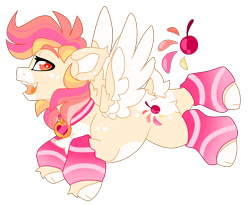 Size: 5824x4785 | Tagged: safe, artist:crazysketch101, derpibooru import, oc, oc only, oc:berry pop, pegasus, pony, clothes, cloven hooves, collar, leg warmers, simple background, small wings, solo, transparent background, wings