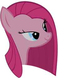 Size: 649x874 | Tagged: safe, artist:retroponybro, derpibooru import, pinkie pie, earth pony, pony, base used, bust, female, long mane, mare, pinkamena diane pie, simple background, solo, transparent background, vector