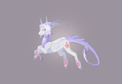 Size: 4932x3387 | Tagged: safe, artist:luuny-luna, derpibooru import, oc, oc:kazami, pony, augmented, augmented tail, female, mare, quadrupedal, simple background, solo, tail