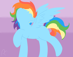 Size: 1380x1080 | Tagged: safe, artist:reinbou, derpibooru import, rainbow dash, pegasus, pony, simple background, solo