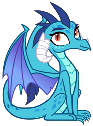 Size: 2248x3050 | Tagged: safe, artist:sonofaskywalker, derpibooru import, princess ember, dragon, triple threat, behaving like a bird, cute, dragoness, emberbetes, female, simple background, sitting, smiling, solo, transparent background, vector