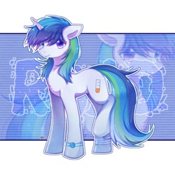 Size: 1500x1500 | Tagged: safe, artist:ling_ovo0127, derpibooru import, oc, oc only, pony, unicorn, female, horn, solo, unicorn oc