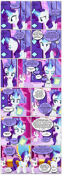 Size: 868x2436 | Tagged: safe, artist:dziadek1990, derpibooru import, edit, edited screencap, screencap, rarity, sweetie belle, pony, unicorn, the cart before the ponies, alfred hitchcock, carousel boutique, comic, conversation, dialogue, egg, indoors, quote, reference, screencap comic, text
