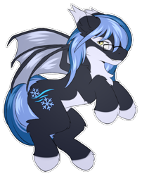 Size: 1260x1560 | Tagged: safe, alternate version, artist:snowstormbat, derpibooru import, oc, oc only, oc:midnight snowstorm, bat pony, orca, pony, bodypaint, glasses, male, simple background, solo, stallion, transparent background