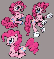 Size: 1280x1396 | Tagged: safe, artist:cbts004, derpibooru import, pinkie pie, earth pony, pony, paw gloves, simple background, solo