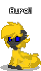 Size: 160x276 | Tagged: safe, artist:kittykat, derpibooru import, oc, oc:aureli, changeling, pony, spider, spiderling, male, pony town, simple background, solo, transparent background, yellow changeling