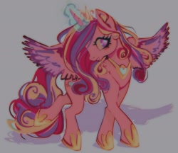 Size: 2048x1766 | Tagged: safe, artist:doctor-pepo, derpibooru import, princess cadance, alicorn, pony, magic, solo