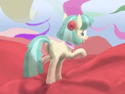 Size: 1024x768 | Tagged: safe, artist:komekami0, derpibooru import, coco pommel, earth pony, pony, butt, female, looking at you, looking back, looking back at you, mare, plot, solo